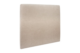 Tête de lit 150 cm Tapissée - Tissu Toile Natté Beige Brun