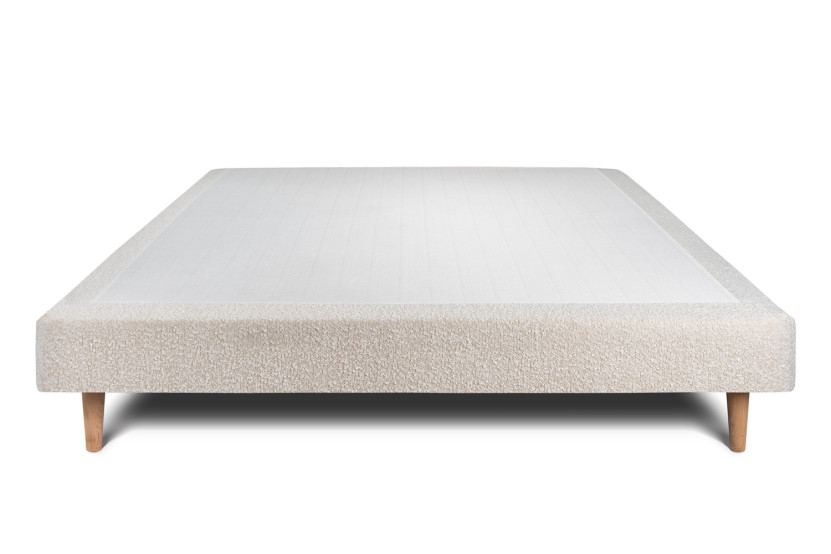 Sommier Tapissier 140x200 cm - Bouclette - Beige clair