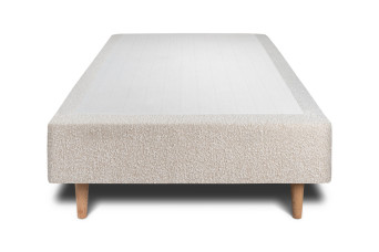 Sommier Tapissier 90x200 cm - Bouclette - Beige clair