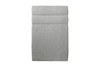 Tête de lit 90 cm Lignes - Tissu Bouclette Gris