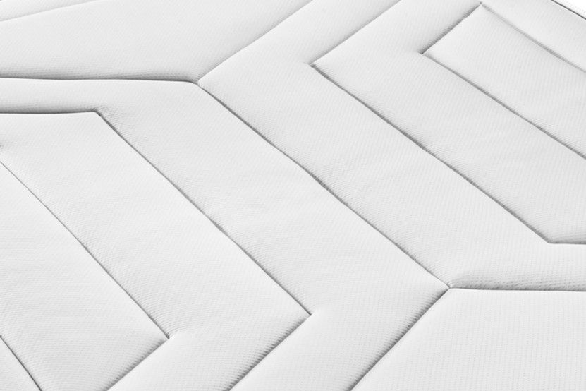 Ensemble Matelas Sommier 90x200 cm - Sommier Blanc (déjà monté) - Vingt-Quatre