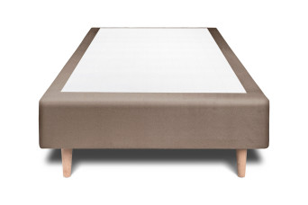 Sommier Tapissier 100x200 cm - Velours - Taupe