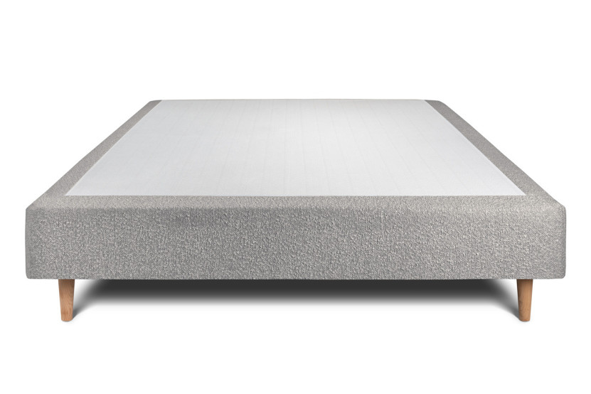 Sommier Tapissier 160x200 cm - Bouclette - Gris