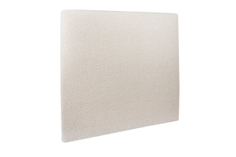 Tête de lit 200 cm Tapissée - Tissu Bouclette Beige Clair