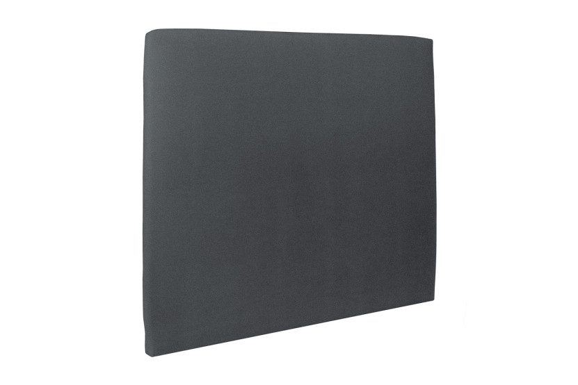 Tête de lit 140 cm Tapissée - Tissu Velours Gris Anthracite