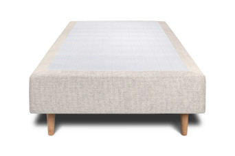 Sommier Tapissier 90x190 cm - Toile nattée  - Beige clair