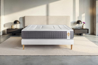 Ensemble Matelas Sommier 180x200 cm - Sommier Blanc (en kit) - Vingt-Six