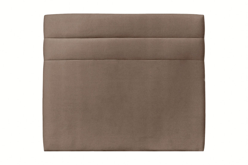 Tête de lit 150 cm Lignes - Tissu Velours Taupe