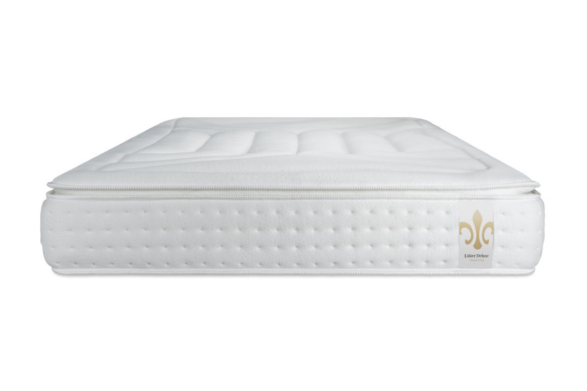Matelas 200x200 cm Ressorts ensachés et Mémoire de forme - Vingt-Quatre PLUS