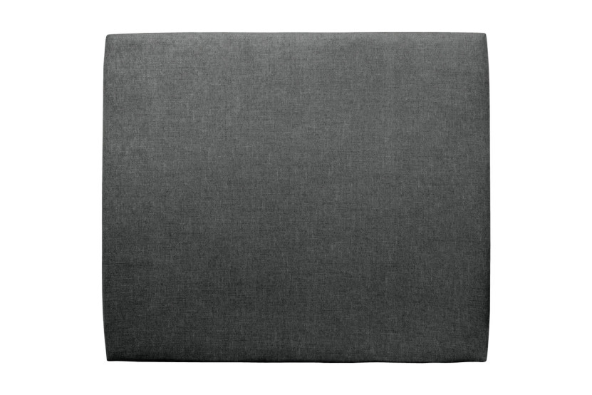 Tête de lit 160 cm Tapissée - Tissu Toile Natté Gris Anthracite