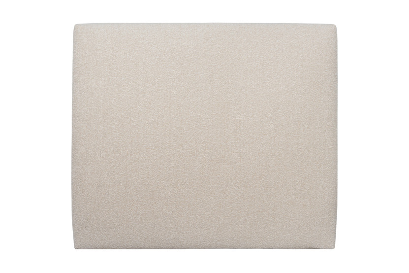 Tête de lit 160 cm Tapissée - Tissu Bouclette Beige Clair