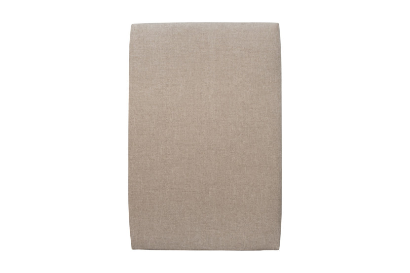 Tête de lit 90 cm Tapissée - Tissu Toile Natté Beige Brun