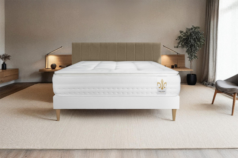 Matelas 180x200 cm Ressorts ensachés et Mémoire de forme - Vingt-Huit PLUS