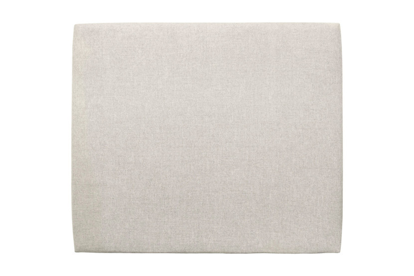 Tête de lit 135 cm Tapissée - Tissu Toile Natté Beige Clair