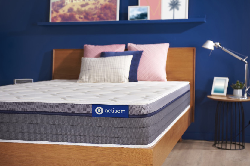 Matelas 120x200 cm Ressorts ensachés et Mémoire de forme - Actiflex Zen