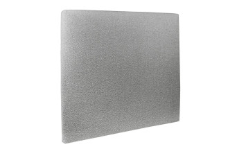 Tête de lit 160 cm Tapissée - Tissu Bouclette Gris