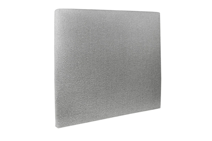 Tête de lit 160 cm Tapissée - Tissu Bouclette Gris