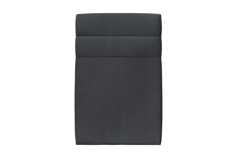Tête de lit 90 cm Lignes - Tissu Velours Gris Anthracite