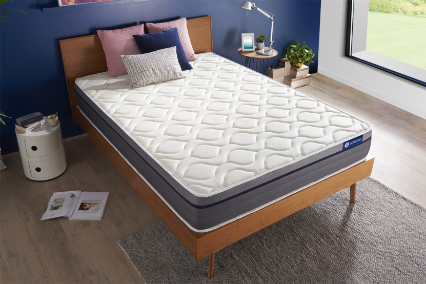 Matelas 120x200 cm Ressorts ensachés et Mémoire de forme - Actiflex Zen