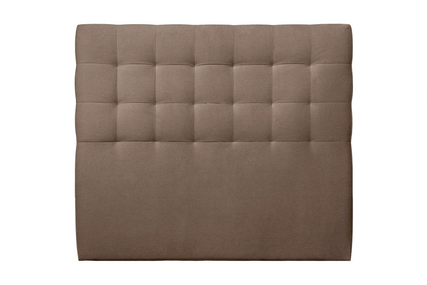 Tête de lit 150 cm Capitonnée - Tissu Velours Taupe