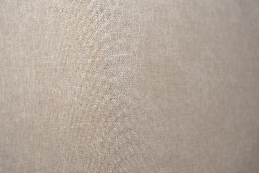 Tête de lit 135 cm Tapissée - Tissu Toile Natté Beige Brun