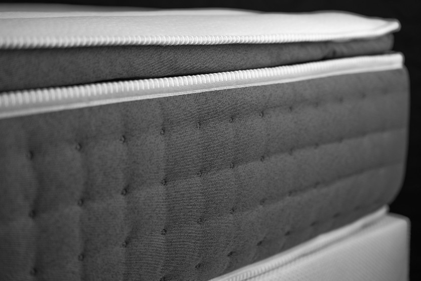 Ensemble Matelas Sommier 160x200 cm - Sommier Blanc (en kit) - Vingt-Six PLUS