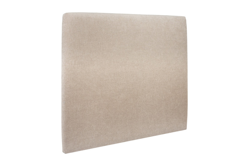 Tête de lit 160 cm Tapissée - Tissu Toile Natté Beige Brun
