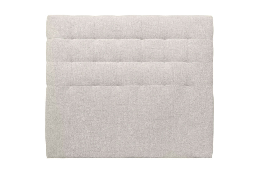 Tête de lit 150 cm Capitonnée - Tissu Toile Natté Beige Clair